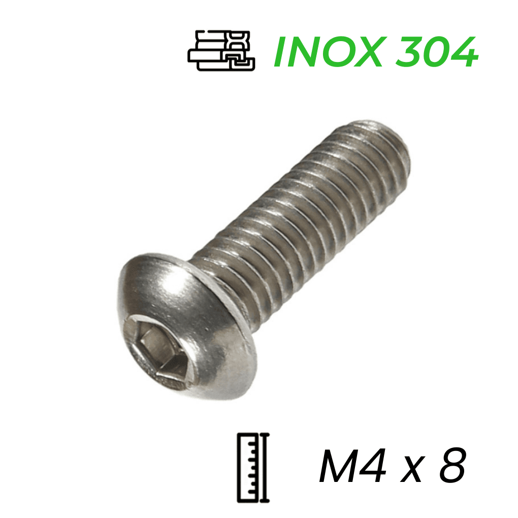 Lục Giác Chìm Mo Inox 304 ISO7380 M4x8