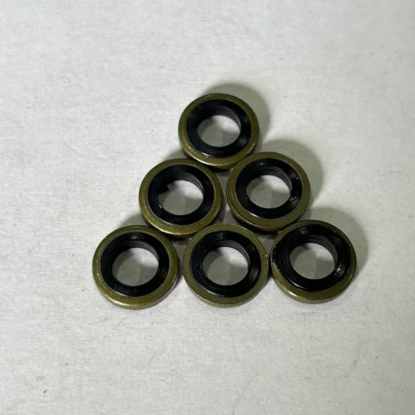Lông Đền Dầu (Bonded Seal) Cao Su NBR D6 (ID6.4xOD12x2.0)