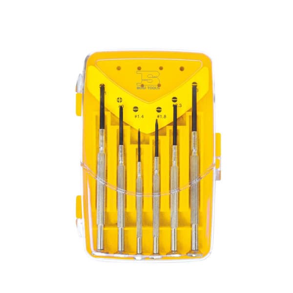 Bộ Tua Vít Sửa Đồng Hồ 6 Chi Tiết PH0 PH1 1.4-3.0 mm Bosi BS468063