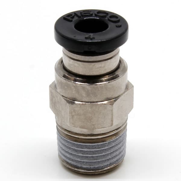 Đầu Nối Nhanh Khí Nén Dạng Thẳng Thân Lục Giác Ren Ngoài Pisco PC6-M5EG