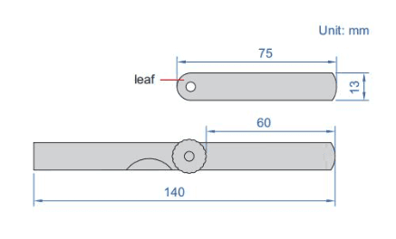 Bản vẽ kỹ thuật Căn Lá 0.04-1.00mm INSIZE 4601-25