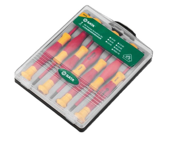 Bộ Tua Vít Cách Điện 1000 V 9 Chi Tiết SATA 09318