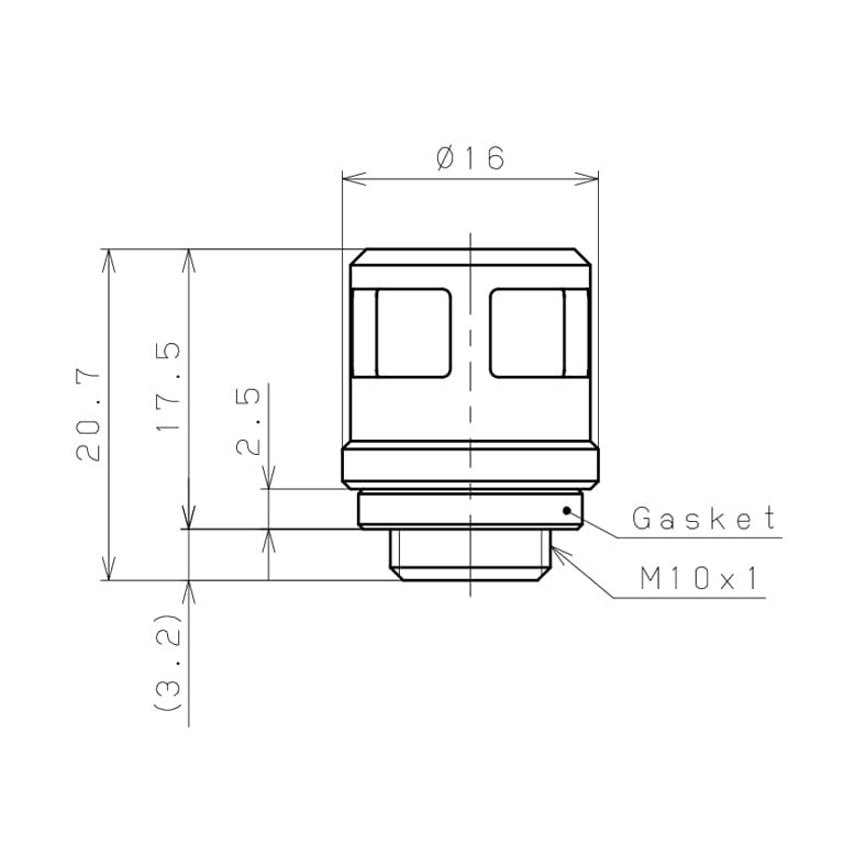 Bản vẽ kỹ thuật Giảm Thanh Khí Nén Pisco SM10