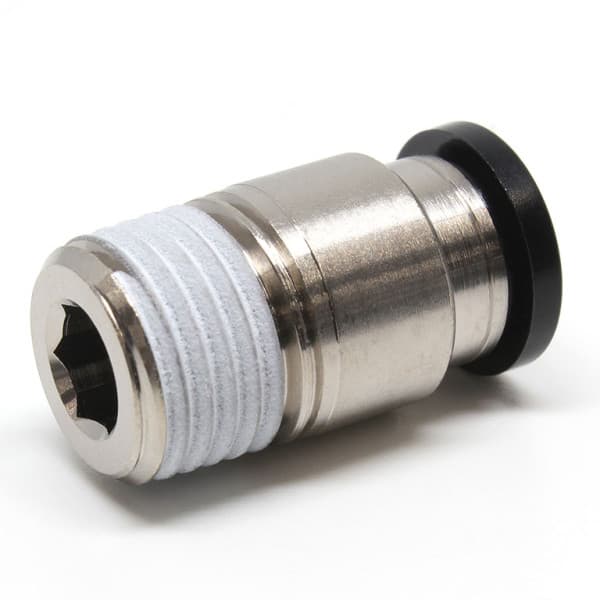 Đầu Nối Nhanh Khí Nén Thẳng Phi 8mm Ren Ngoài R1/4 Pisco POC8-02
