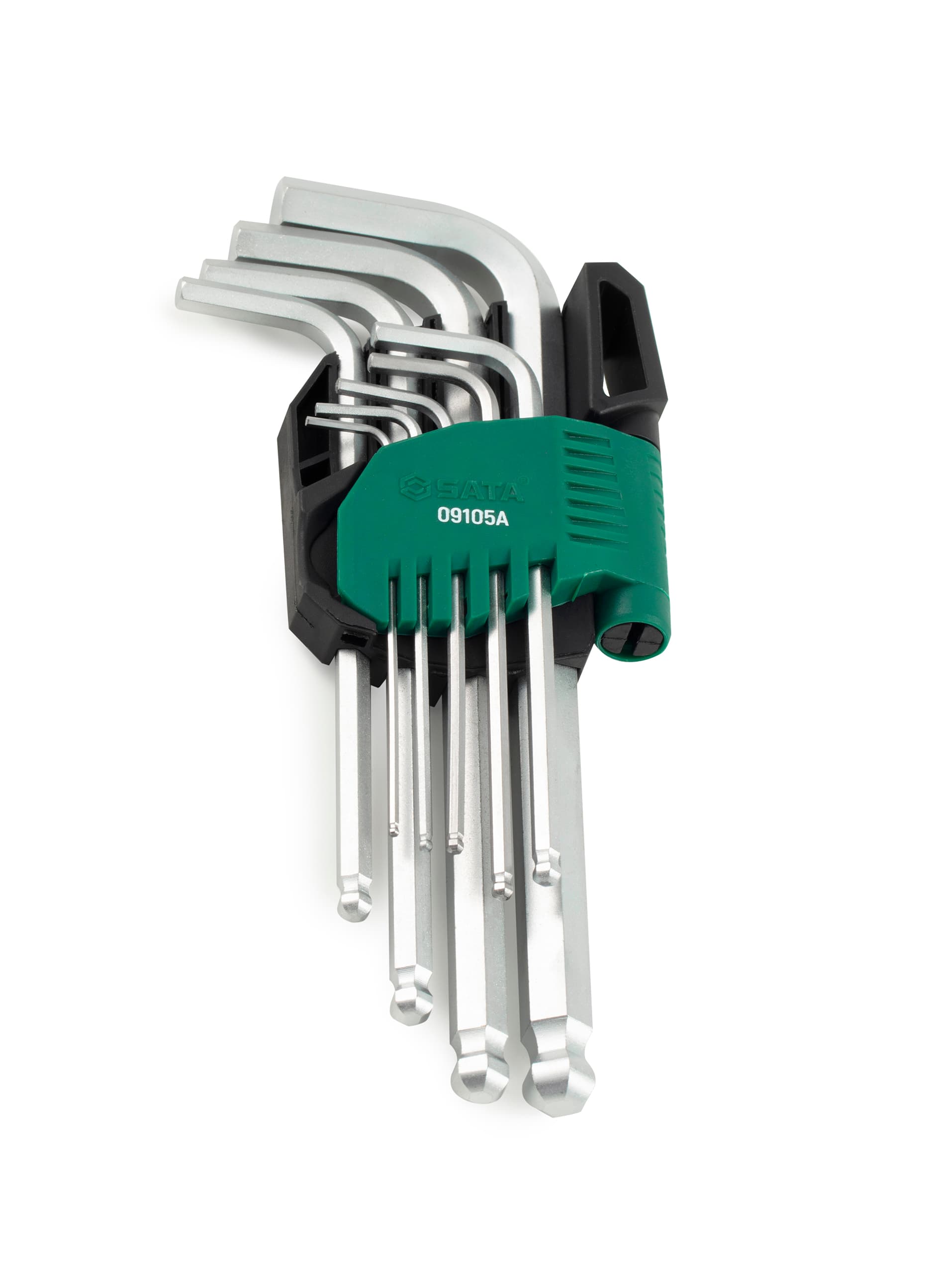 Bộ Cây Vặn Lục Giác Bi Loại Dài 9 Chi Tiết - Hệ Mét SATA 09105 A