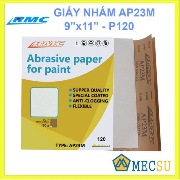 Giấy nhám khô RMC AP23M Độ Nhám 120