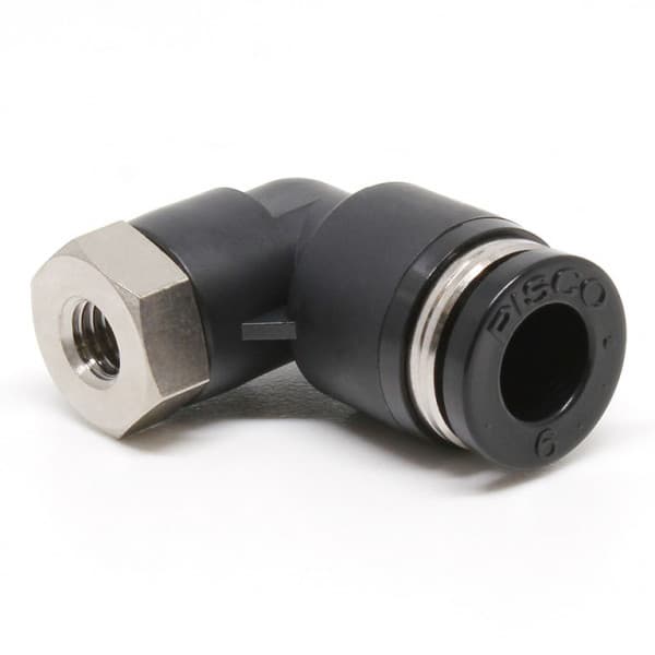 Đầu Nối Nhanh Khí Nén Dạng Cong 90° Ren Trong Pisco PLF4-M5