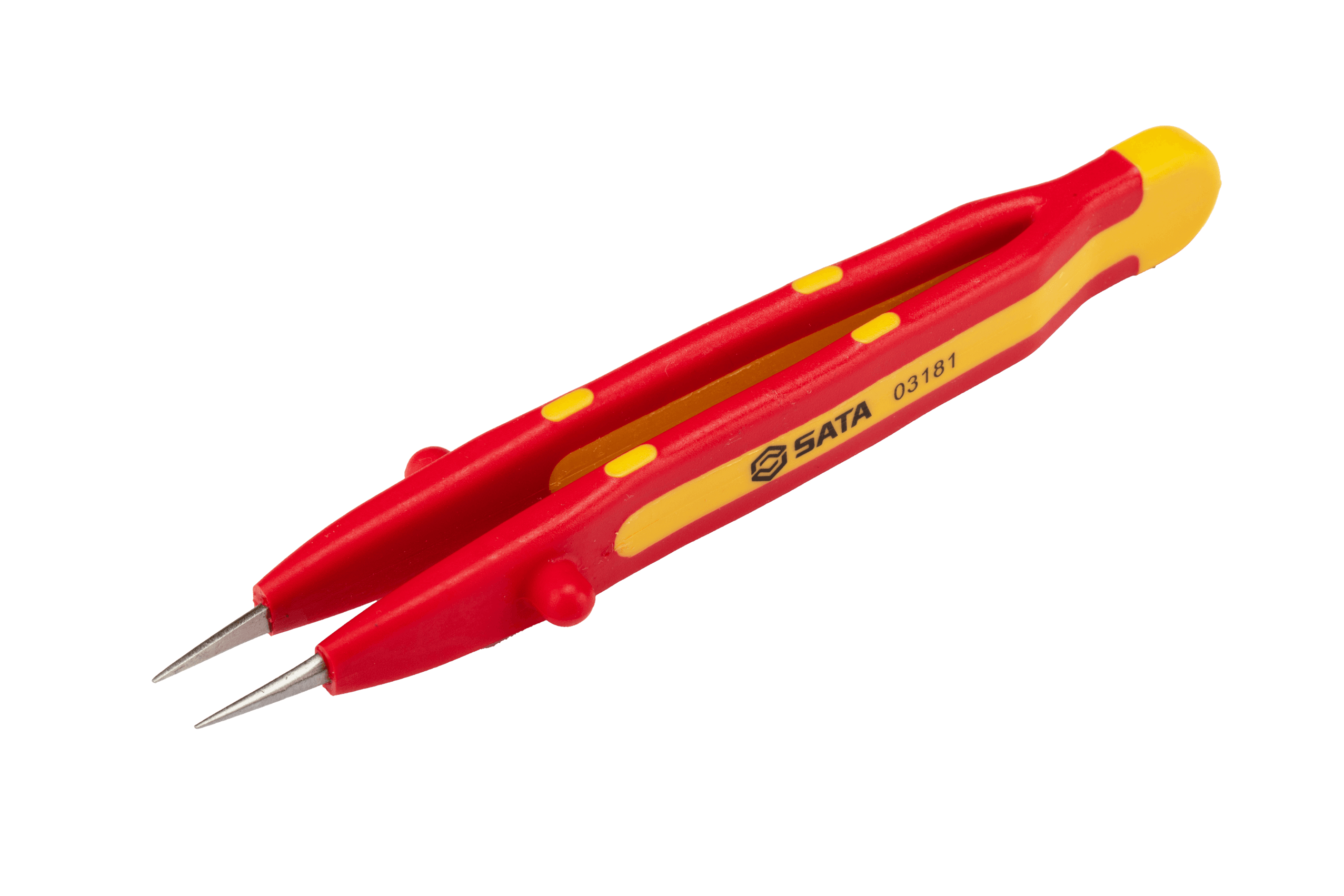 Nhíp Mỏ Nhọn Đầu Thẳng Cách Điện 1000 V 134 mm SATA 03181