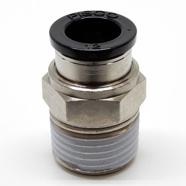 Đầu Nối Nhanh Khí Nén Dạng Thẳng Thân Lục Giác Ren Ngoài Pisco PC8-03W
