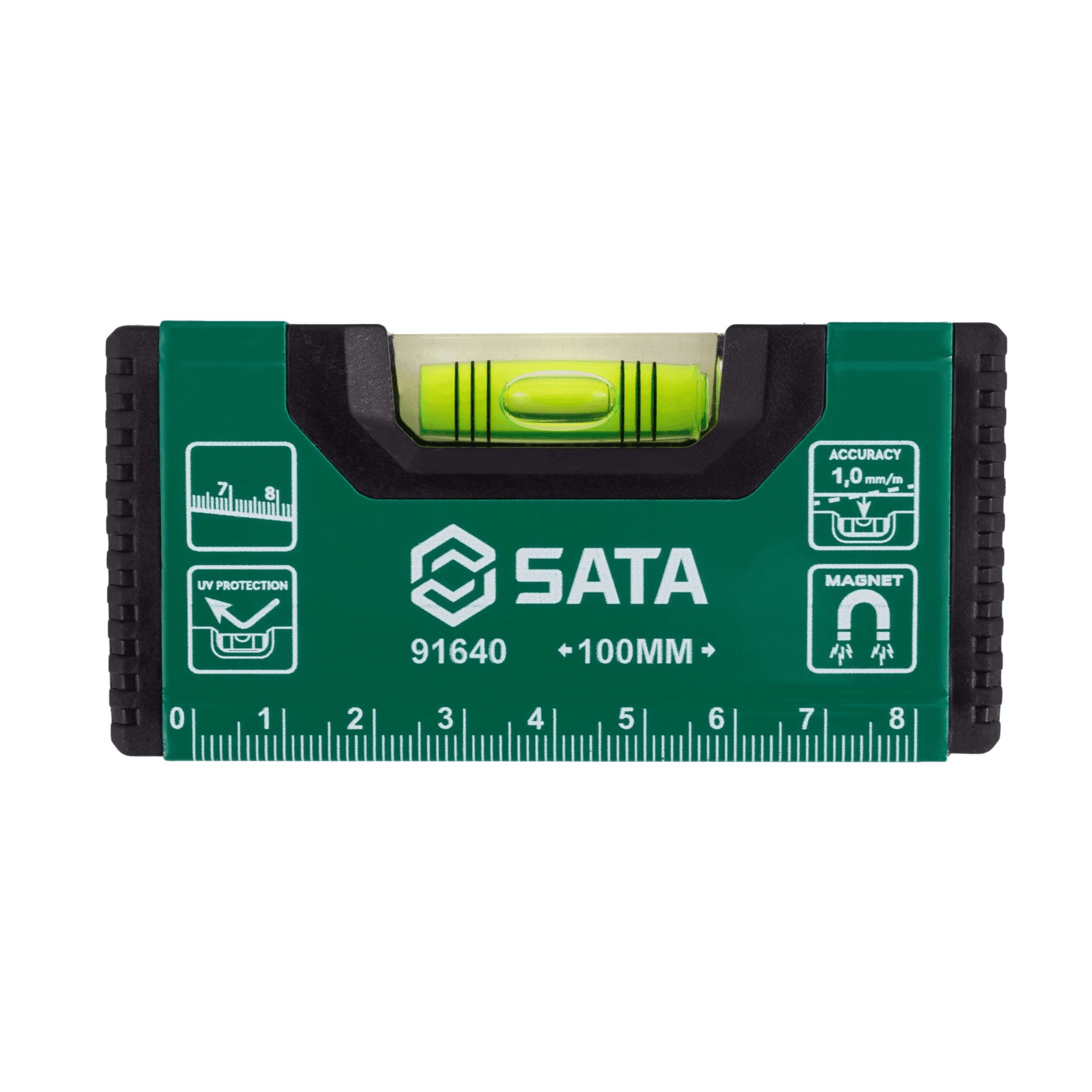 Thước Thủy Mini 4" Có Nam Châm SATA 91640