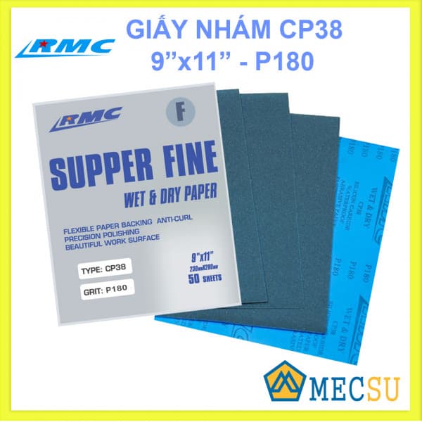 Giấy nhám nước RMC CP38 Độ Nhám 180