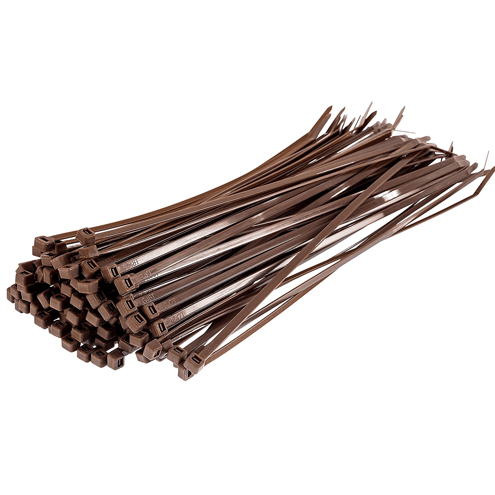 Dây Rút Nhựa Màu Nâu KST 100 x 2.5 mm K-100M-BR