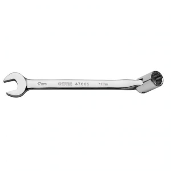 Cờ Lê 1 Đầu Miệng 1 Đầu Tuýp Lắc Léo 17 mm SATA 47605
