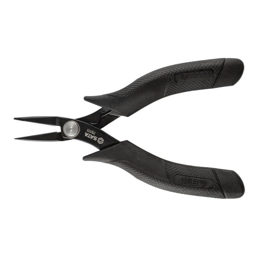 Kìm Mũi Nhọn Gắp Có Răng Chống Tĩnh Điện 6" SATA 75111