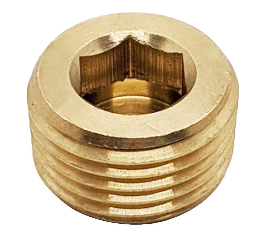 Ốc Nhét Nước Lục Giác Bằng Đồng Ren PT 1/16
