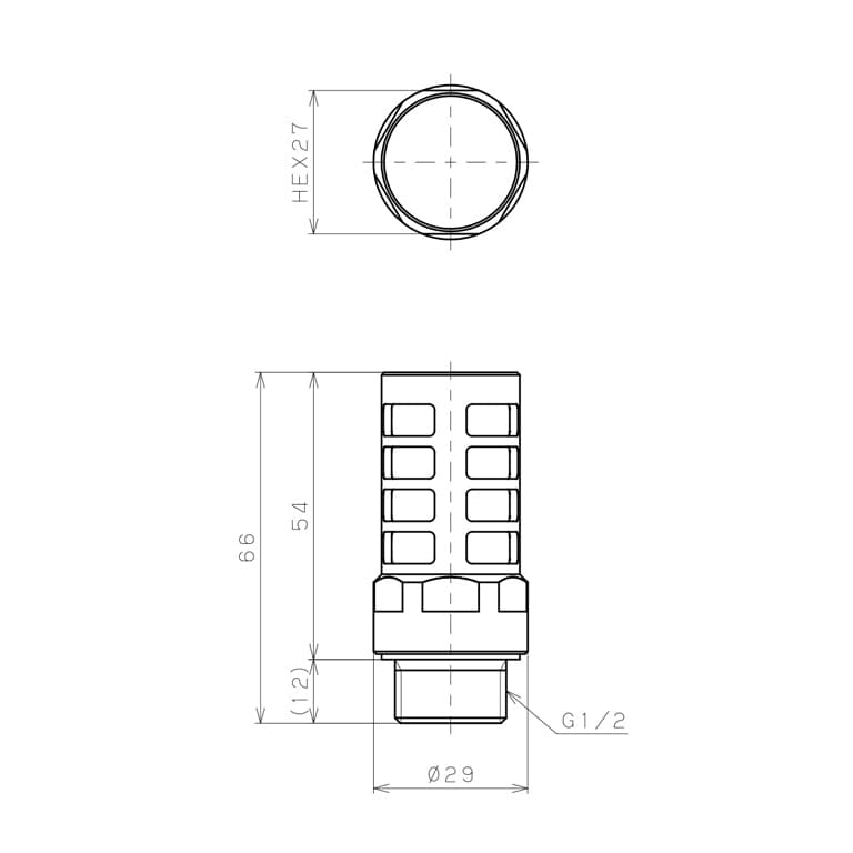 Bản vẽ kỹ thuật Giảm Thanh Khí Nén Pisco SR04