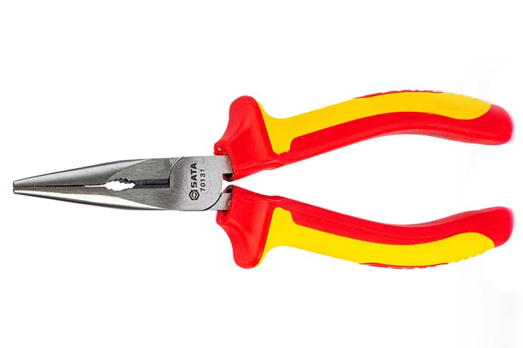 Kìm Mỏ Nhọn Chuyên Dùng 8 inch/200 mm Cách Điện 1000 V SATA 70132