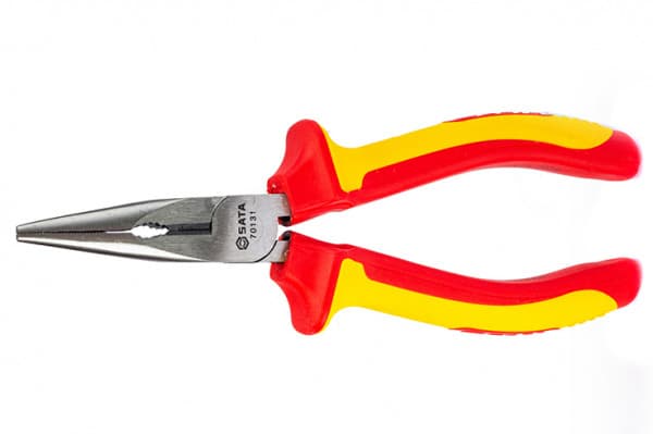 Kìm Mỏ Nhọn Chuyên Dùng 8 inch/200 mm Cách Điện 1000 V SATA 70132