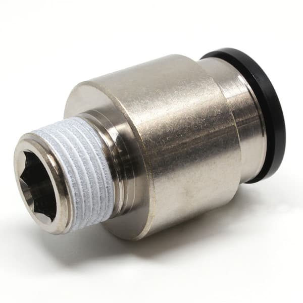 Đầu Nối Nhanh Khí Nén Thẳng Phi 16mm Ren Ngoài R3/8 Pisco POC16-03