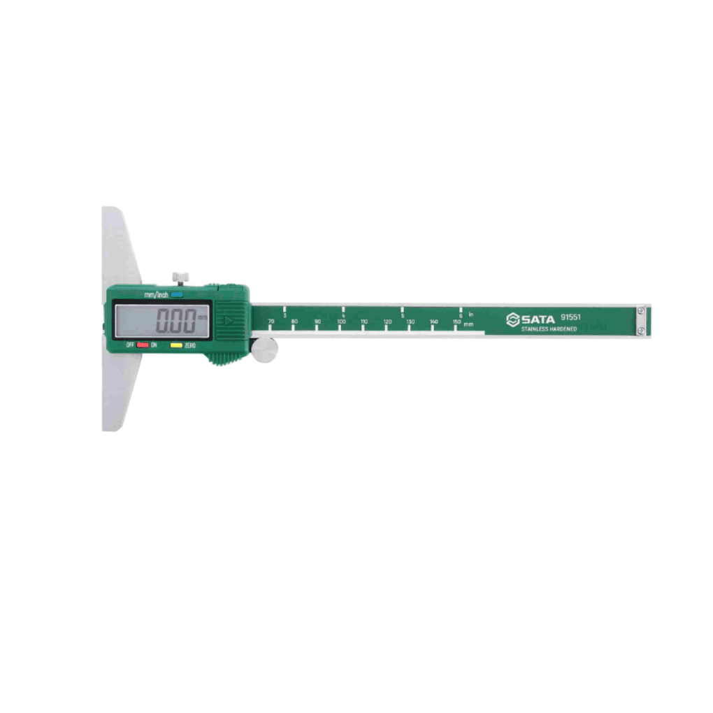 Thước Cặp Điện Tử Đo Độ Sâu 0–200 mm SATA 91552