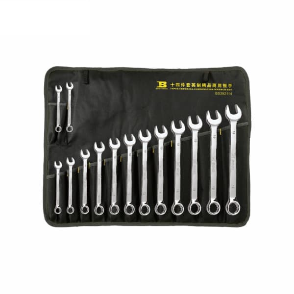 Bộ Cờ Lê Vòng Miệng Hệ Inch 14 Chi Tiết Cao Cấp Bosi BS392114