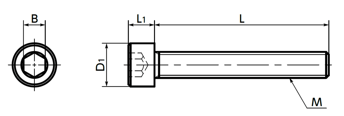 Bản vẽ kỹ thuật Lục Giác Chìm Đầu Trụ Nhựa PEEK M3x30 NBK Dòng SPE-C-FT