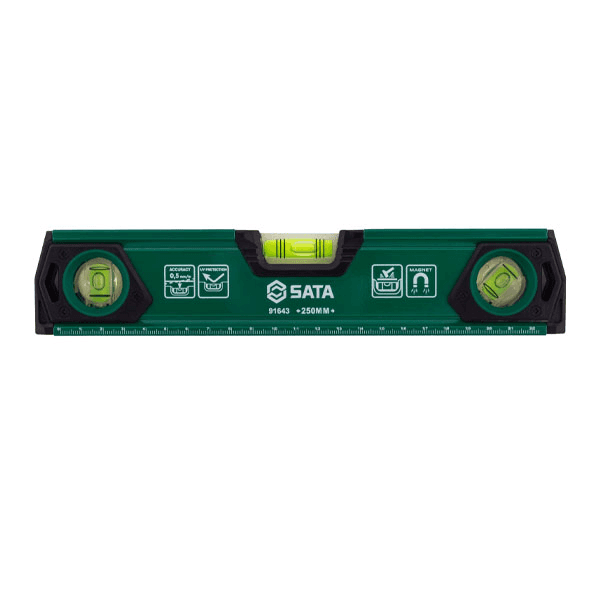 Thước Thủy 10" 3 Bọt Thủy Có Nam Châm SATA 91643
