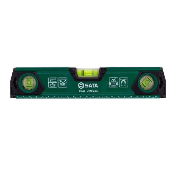 Thước Thủy 10" 3 Bọt Thủy Có Nam Châm SATA 91643