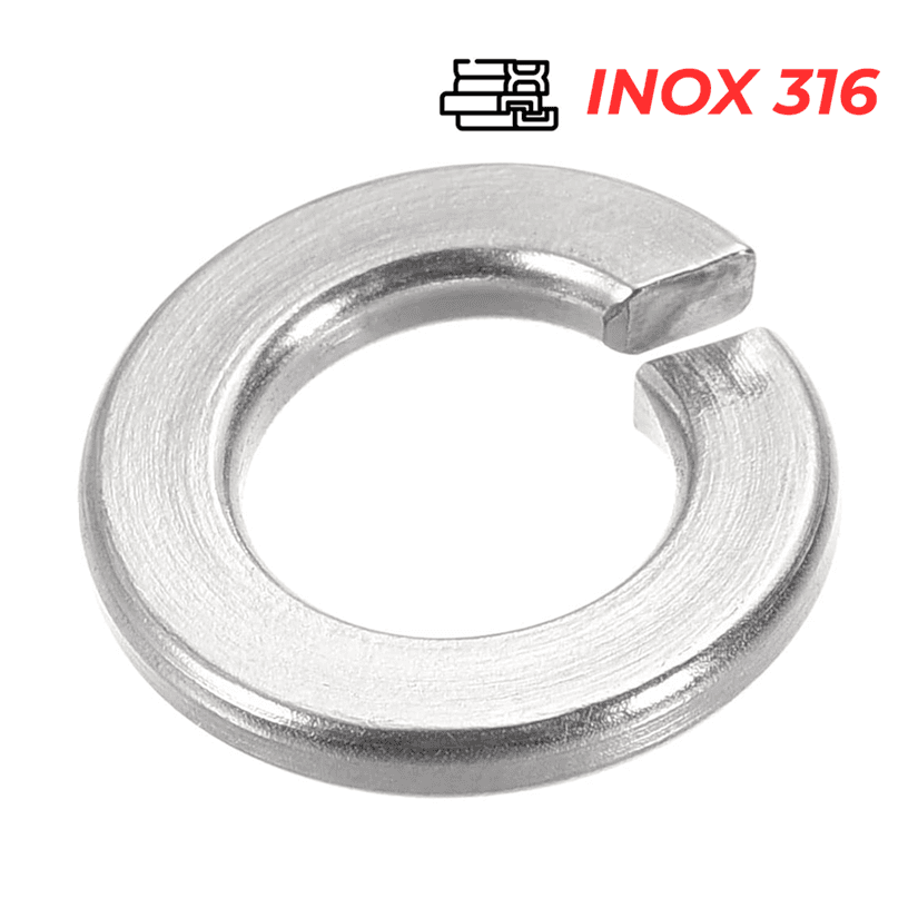 Lông Đền Vênh Inox 316 DIN127 M3