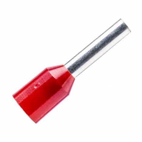 Cosse Pin Rỗng Nhựa 1mm Màu Đỏ KST E1010-RED