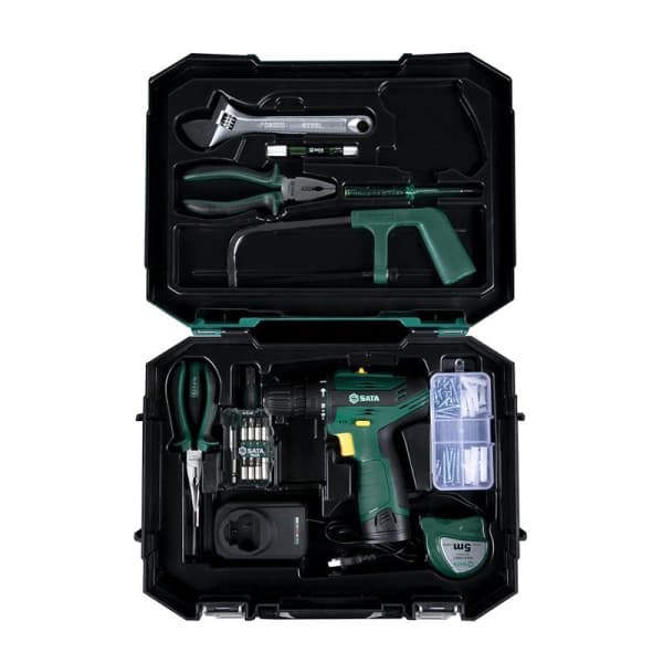 Bộ Máy Khoan Pin 12 V 77 Món SATA 05152B