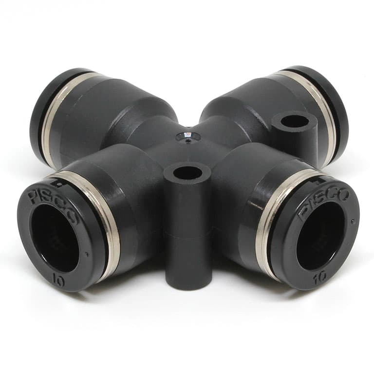 Đầu Nối Nhanh Khí Nén Ngã 4 Pisco PZA10W-C