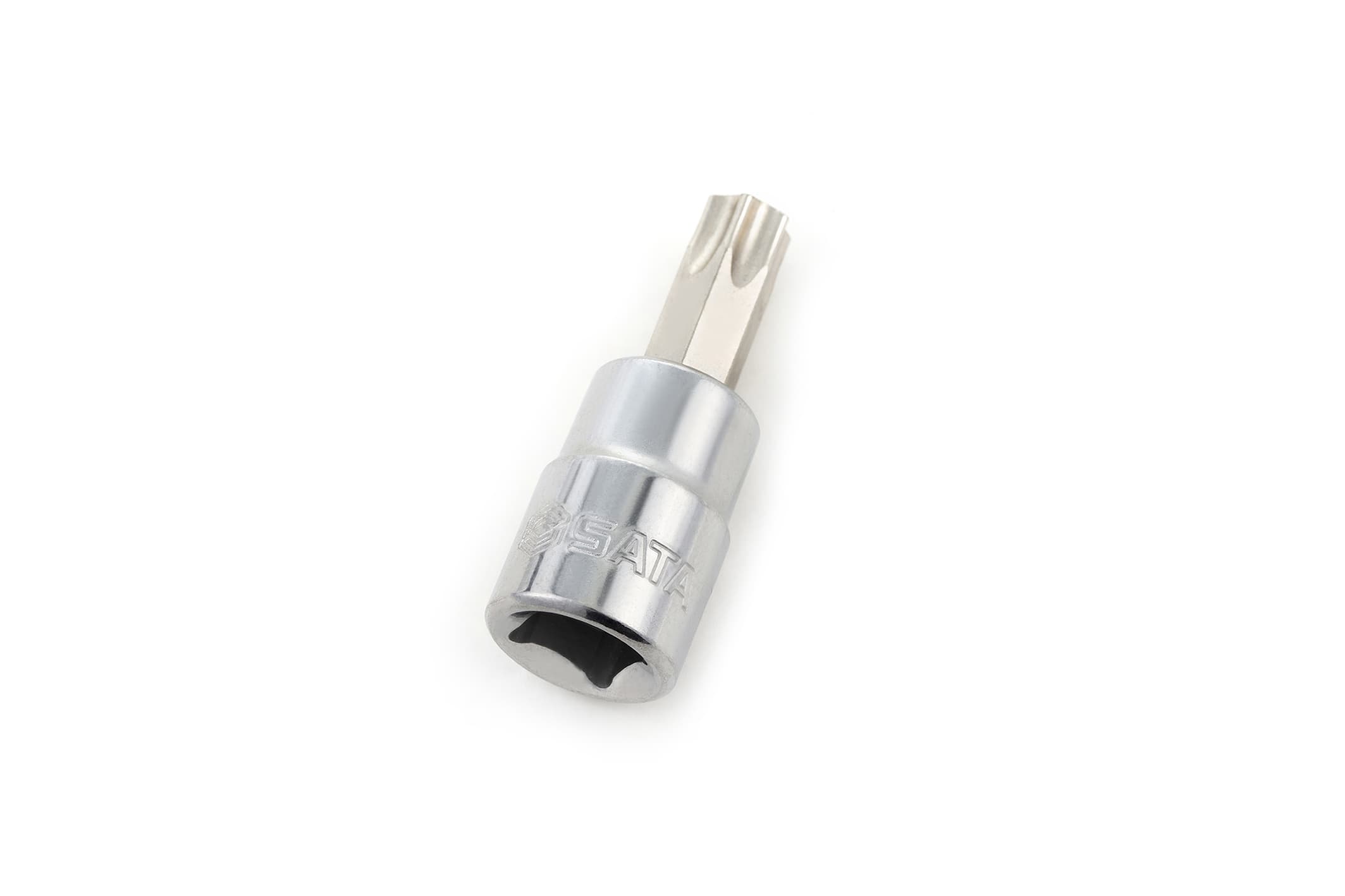 Đầu Tuýp Gắn Mũi Hoa Thị Có Lỗ Dr.3/8 - TT50×50 mm SATA 22602