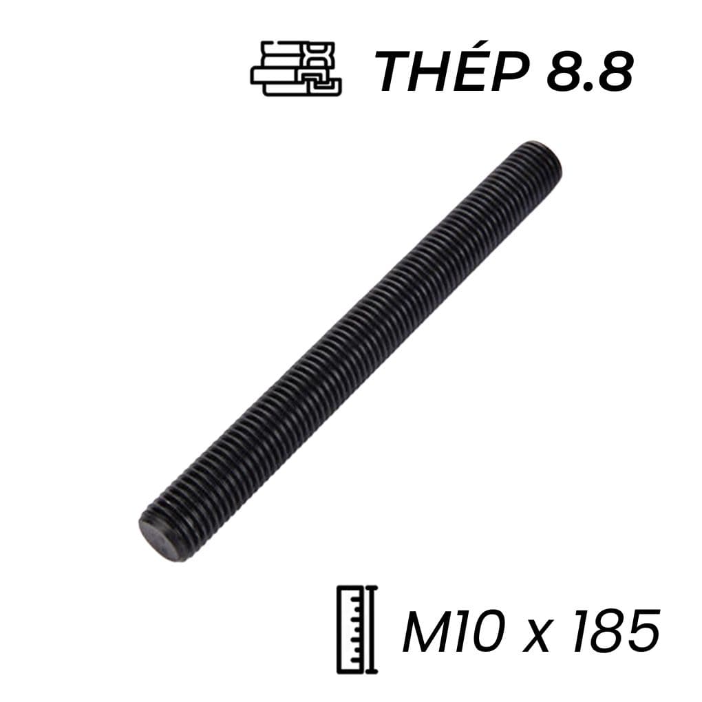 Guzong Thép Đen 8.8 M10x185