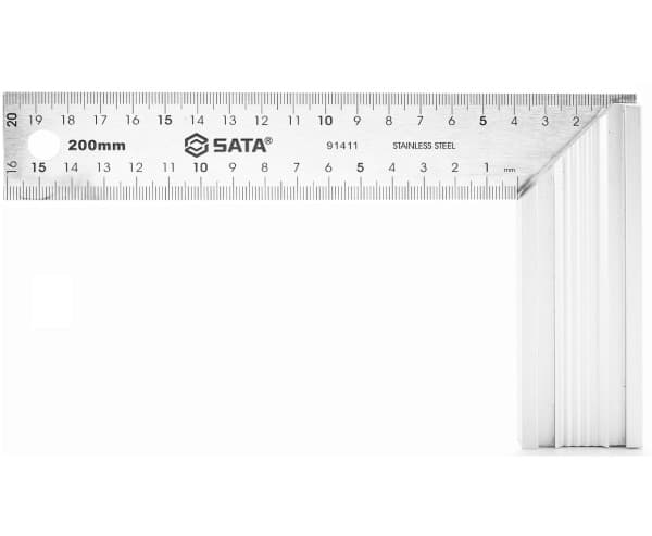 Thước Êke Vuông 20 cm/8 inch SATA 91411