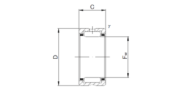 Bản vẽ kỹ thuật Vòng Bi Kim Gia Công 10x19x11 mm IKO RNA 498