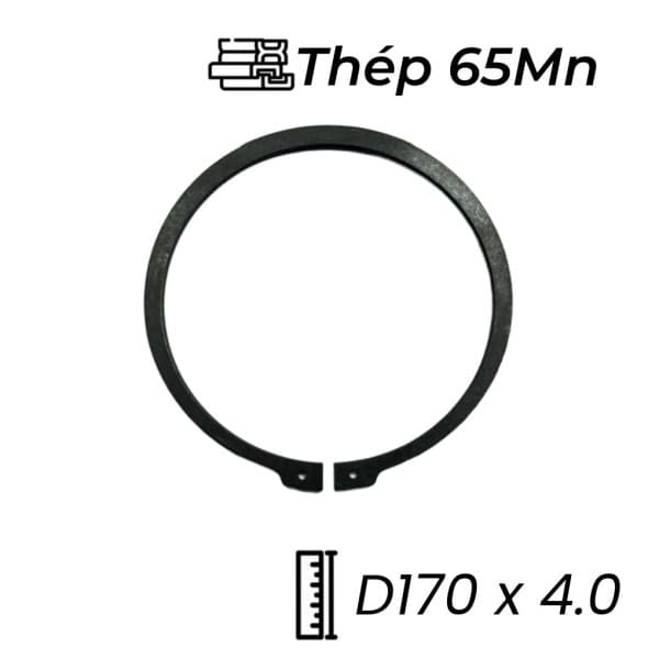 Phe Gài Trục Thép 65Mn DIN471 D170x4.0
