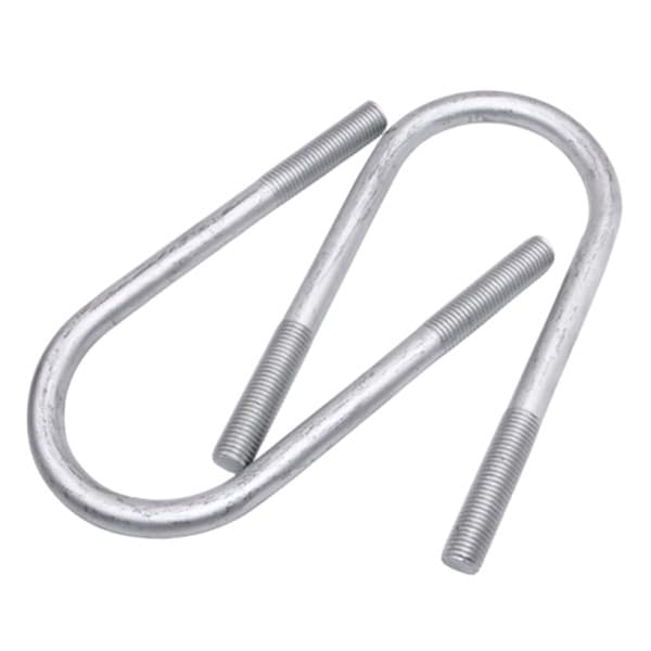 Cùm U Thép SS400 Nhúng Nóng Kẽm DN50 M10 x 60mm (Cao 125mm)