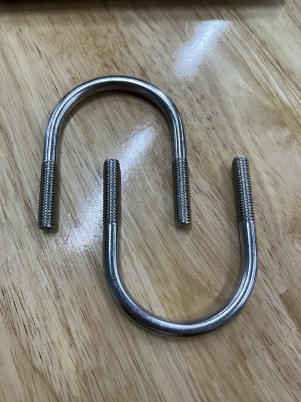 Cùm U Inox 304 DN40 M8x48-75mm