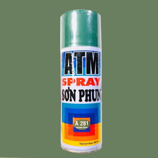 Sơn Xịt ATM A281 Màu Xanh Rêu