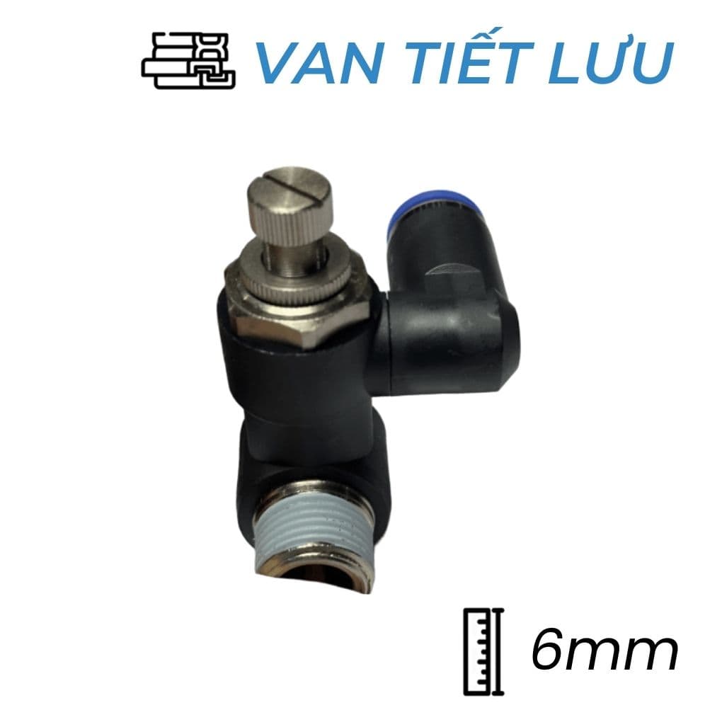 Van Tiết Lưu Khí Nén Ø6 (R1/8xM5) CDC PVSC 0601