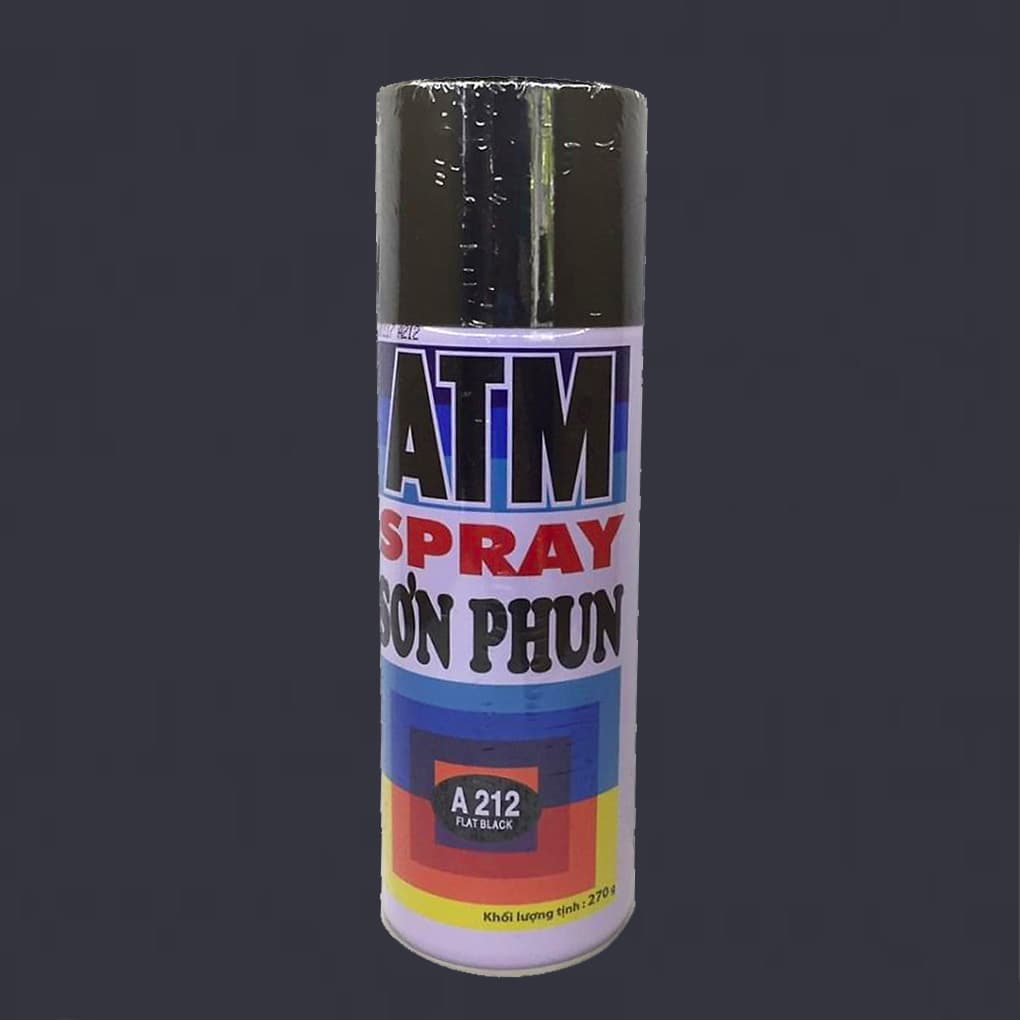 Sơn Xịt ATM A212 Màu Đen Mờ