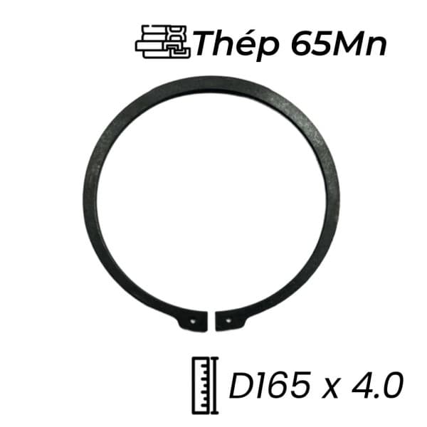 Phe Gài Trục Thép 65Mn DIN471 D165x4.0