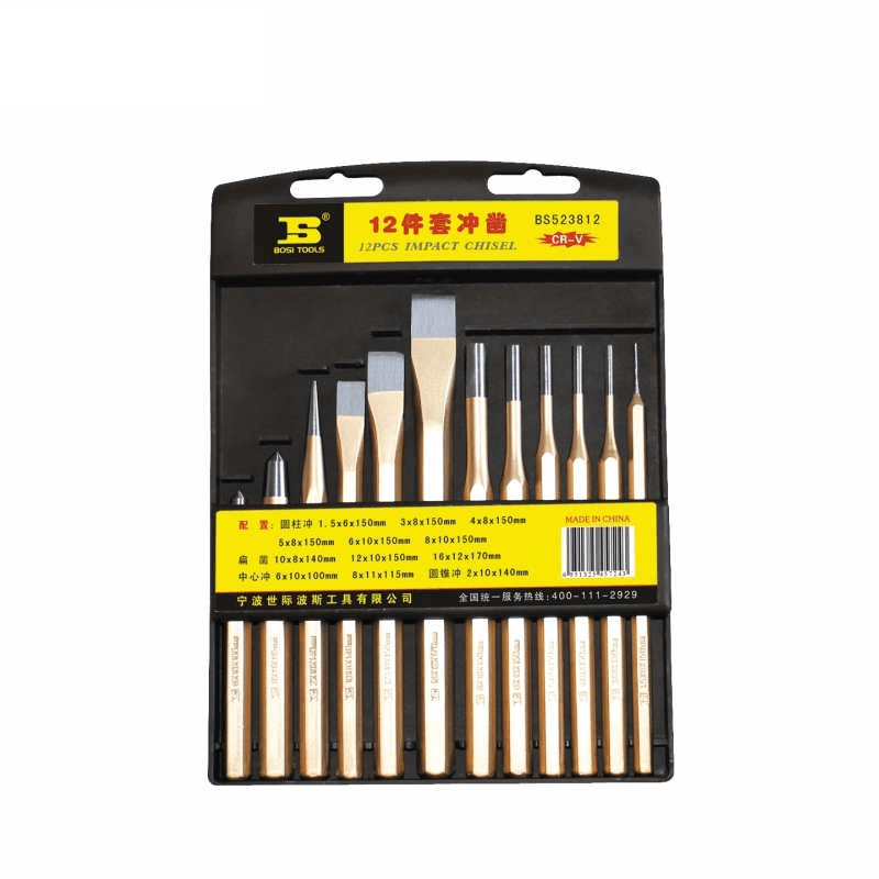 Bộ Mũi Đục 12 Chi Tiết Bosi BS523812