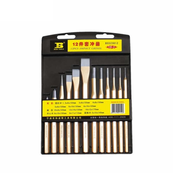 Bộ Mũi Đục 12 Chi Tiết Bosi BS523812