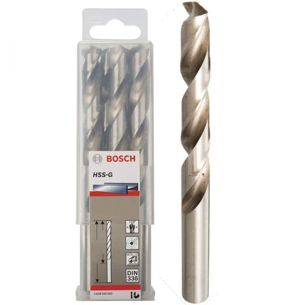 Mũi khoan sắt HSS-G 3mm (hộp 10 mũi) Bosch 2608595055