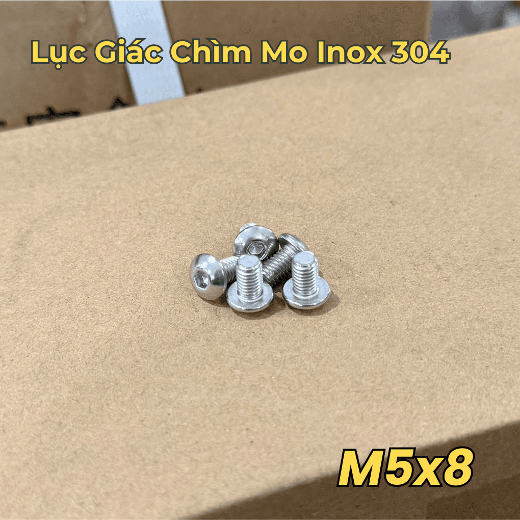 Lục Giác Chìm Mo Inox 304 ISO7380 M5x8
