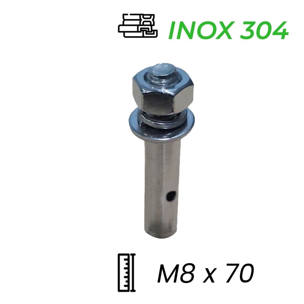 Tắc Kê Nở Inox 304 M8x70