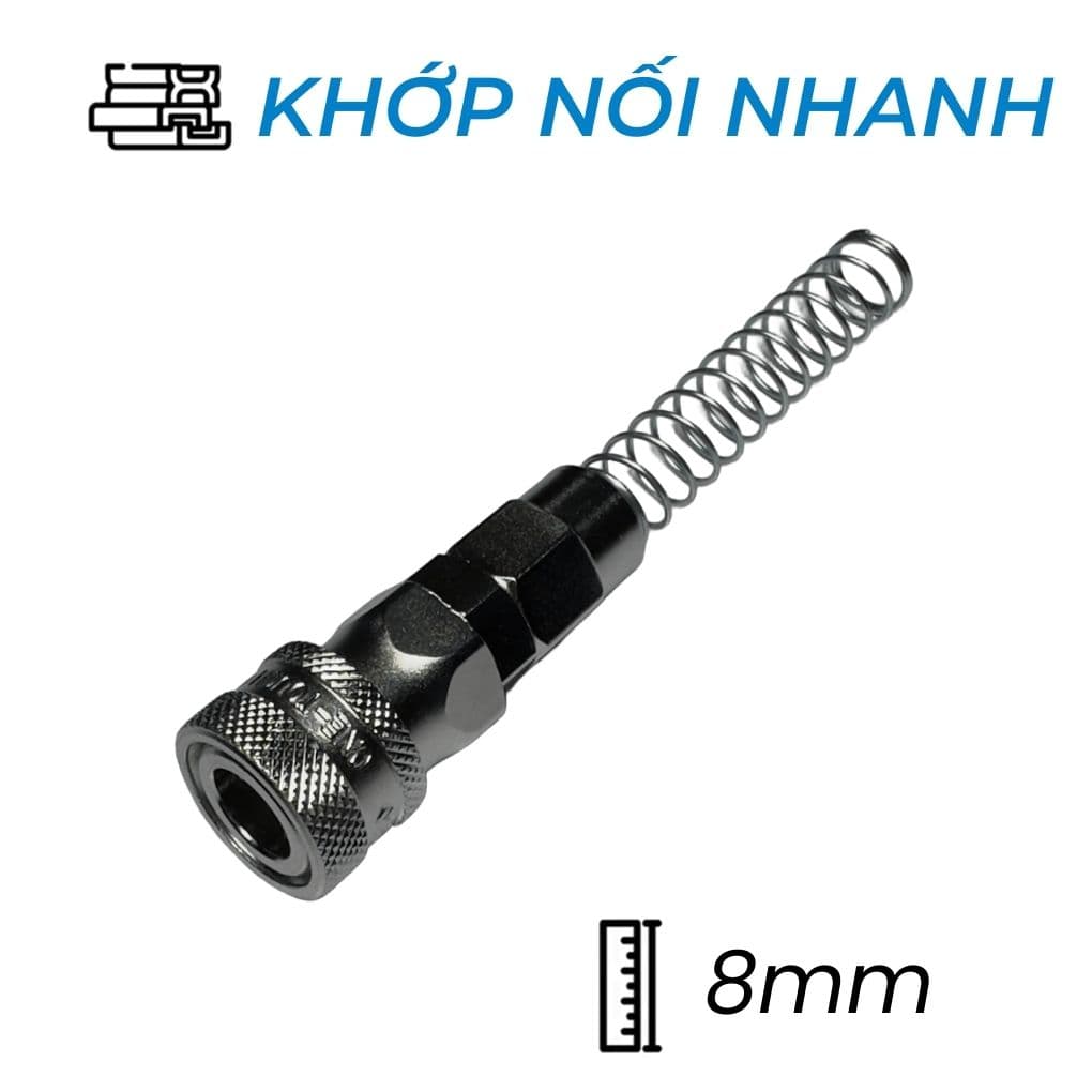Khớp Nối Nhanh Khí Nén Bi Cái Siết Ống Ø8mm CDC SN 08
