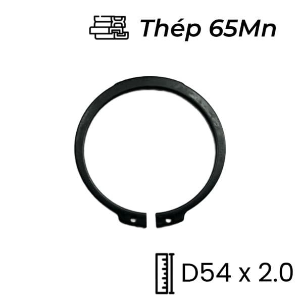 Phe Gài Trục Thép 65Mn DIN471 D54x2.0